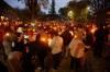 Family and friends attend a vigil for Jennifer Dethmers on Boyd in September 2020. (John Woods / Winnipeg Free Press files)