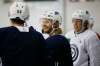 JOHN WOODS / THE CANADIAN PRESS FILES
Judging by the number of smiles at Winnipeg Jets practices lately, the team's players appear to be having a lot more fun this season.