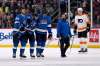 Fred Greenslade
/ The Canadian Press
Winnipeg Jets' Mathieu Perreault is helped off the ice by teammates Nathan Beaulieu and Andrew Copp after being injured against the Philadelphia Flyers during on Sunday.