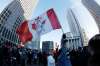 Idle No More protestors close down Winnipeg&rsquo;s major intersection of Portage Avenue and Main Street in 2012. (John Woods / Free Press files)