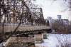 A small group of people who’d gotten out of their vehicles helped volunteer rideshare driver Bessie Johnston hold the woman back from the edge of the bridge until emergency responders arrived. (Mikaela MacKenzie / Winnipeg Free Press)