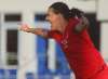 (AP Photo/Joel Martinez)
Canada's Christine Sinclair celebrates after scoring against St. Kitts and Nevis in a CONCACAF Olympic qualifying match Wednesday, in Edinburg, Texas. Sinclair broke Abby Wambach's record of 184 goals.