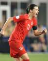 Delcia Lopez / The Associated Press
Christine Sinclair celebrates a goal against Mexico on Feb. 4.