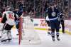 Winnipeg Jets' Patrik Laine (29) celebrates his goal on Ottawa Senators' goaltender Craig Anderson (41) during the second period of Saturday's game. (Fred Greenslade/The Canadian Press)