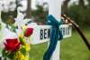 MIKAELA MACKENZIE / WINNIPEG FREE PRESS
The makeshift memorial at Donald road and highway nine, where Ben Harris was killed in a hit-and-run, in the R.M. of St. Andrews on Monday, Aug. 13, 2018.
Winnipeg Free Press 2018.