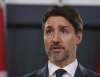 THE CANADIAN PRESS/Fred Chartrand
Prime Minister Justin Trudeau at a news conference to discuss the current rail blockades in Ottawa Friday.