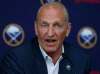 Buffalo Sabres head coach Ralph Krueger addresses the media during an NHL hockey introductory press conference Wednesday, June 5, 2019, in Buffalo N.Y. (AP Photo/Jeffrey T. Barnes)