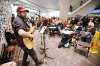 JOHN WOODS / WINNIPEG FREE PRESS
John Samson sings his song Millennium For All at the Millennium For All rally at the Millennium Library in Winnipeg Tuesday.