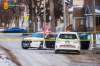 Police responded to the scene about 5:25 a.m., after the driver activated his vehicle's distress signal. (Mikaela MacKenzie / Winnipeg Free Press)