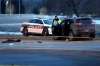 JOHN WOODS / WINNIPEG FREE PRESS
Police investigate an officer-involved shooting on Lagimodiere Boulevard at Fermor Avenue on Wednesday.