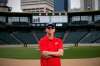 JOHN WOODS / WINNIPEG FREE PRESS
Andrew Collier, General Manager of the Winnipeg Goldeyes, in the empty ball park Monday. The Goldeyes will be playing in three U.S. hub cities due to COVID-19 restrictions.