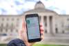 MIKAELA MACKENZIE / WINNIPEG FREE PRESS The Canada COVID alert app at the Manitoba Legislative Building in Winnipeg on Thursday, Oct. 1, 2020. Winnipeg Free Press 2020