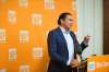 MIKAELA MACKENZIE / WINNIPEG FREE PRESS 
NDP Leader Wab Kinew unveiled his party's 