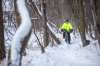 MIKAELA MACKENZIE / WINNIPEG FREE PRESS
Frank Conway fat bikes along the Seine River near John Bruce Park.