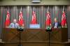 MIKAELA MACKENZIE / WINNIPEG FREE PRESS
Dr. Brent Roussin, chief provincial public health officer (left), and Premier Brian Pallister speak at a press conference at the Manitoba Legislative Building in Winnipeg on Friday, Jan. 15, 2021. For Carol Sanders story.
Winnipeg Free Press 2021