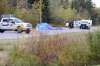 RUTH BONNEVILLE / WINNIPEG FREE PRESS FILES
RCMP Investigators at the scene of a homicide investigation of a 19-year-old female victim on provincial Hwy. 502 in Lac du Bonnet in 2017.