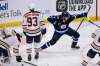 Andrew Copp celebrates one of his two goals on the night in the Winnipeg Jets' 6-4 win over the Edmonton Oilers in Winnipeg on Tuesday. THE CANADIAN PRESS/Fred Greenslade
