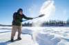 MIKE SUDOMA / WINNIPEG FREE PRESS
The snow flies as Peter Burgoyne does his part to keep the trail clean.