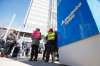 JOHN WOODS / WINNIPEG FREE PRESS 
Striking Manitoba Hydro workers picket outside Hydro headquarters during limited rotating strikes in Winnipeg last Sunday. The International Brotherhood of Electrical Workers Local Union 2034 has declared a general strike effective Wednesday night.