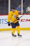 Adam Lowry skated for a couple workouts earlier in the week but donned a yellow non-contact jersey. The last remaining hurdle is a quality check Monday morning and a final determination by Lowry and the team's medical staff on whether he's cleared to play. (Mike Deal / Winnipeg Free Press files)