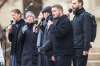 MIKAELA MACKENZIE / WINNIPEG FREE PRESS
Tobias Tissen sings with the Church of God choir at a protest supporting the seven churches fighting pandemic restrictions in court in front of the Law Courts in Winnipeg on Monday.