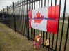 CP
A tribute is seen at RCMP headquarters in Dartmouth, N.S. on Monday, April 20, 2020. Police say at least 17 people are dead, including RCMP Const. Heidi Stevenson, after a man, driving a restored police car, went on a murder spree in several Nova Scotia communities. Alleged killer Gabriel Wortman, 51, was shot and killed by police. THE CANADIAN PRESS/Andrew Vaughan