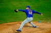 FILE - This Aug. 14, 2020, file photo shows New York Mets' Dellin Betances throwing during a baseball game against the Philadelphia Phillies, in Philadelphia. Reliever Dellin Betances exercised his $6 million player option for next season with the New York Mets on Sunday, Nov. 1, 2020, deciding against taking a $3 million buyout and becoming a free agent. (AP Photo/Matt Slocum, File)