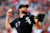 FILE - In this Sept. 1, 2019, file photo, Chicago White Sox starting pitcher Lucas Giolito works in the first inning of the team's baseball game against the Atlanta Braves in Atlanta. Giolito is the ace of the rotation after he went 14-9 with a 3.41 ERA in 29 starts last year, tying for the major league lead with two shutouts and three complete games. (AP Photo/John Bazemore, File)