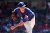 FILE - In this Sept. 26, 2019, file photo, Texas Rangers starting pitcher Mike Minor (23) throws against the Boston Red Sox during a baseball game in Arlington, Texas. All-Star lefty Mike Minor feels like the Texas Rangers will be in pretty good shape if he and hard-throwing right-hander Lance Lynn can again do what they did last season. (AP Photo/Louis DeLuca, File)