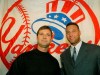 FILE - In this Nov. 4, 2003, file photo, former New York Yankees team captain and newly-named batting coach Don Mattingly, left, poses with current team captain Derek Jeter in New York. After Jeter's group bought the Miami Marlins in late 2017, he jettisoned much of the Marlins' star power, including Giancarlo Stanton, Christian Yelich, Marcell Ozuna and J.T. Realmuto. But Jeter kept Mattingly, who has been the Marlins' manager since 2016. They have known each other since Jeter was an 18-year-old Yankees prospect and Mattingly was their hitting coach.(AP Photo/Kathy Willens, File)