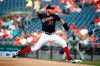 FILE - In this June 4, 2019, file photo, Washington Nationals starting pitcher Stephen Strasburg throws to the Chicago White Sox in the first inning of an interleague baseball game in Washington. Major League Baseball season shrunk down to just 60 games in the pandemic-shortened 2020 season. Last year, the Nationals played their 60th of 162 games on June 4 -- and came back to beat the visiting Chicago White Sox 9-5. (AP Photo/Patrick Semansky, File)