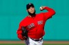 FILE - In this Sunday, Sept. 29, 2019 file photo, Boston Red Sox's Eduardo Rodriguez pitches during the first inning of a baseball game against the Baltimore Orioles in Boston. Boston pitcher Eduardo Rodríguez argued his case Wednesday, Feb. 12, 2020 asking for a raise to $8,975,000 rather than the $8.3 million offer of the Red Sox. A right-hander who turns 27 in April, Rodríguez was a career-best 19-6 with a 3.81 ERA in 34 starts last season, when he made $4,325,000. He is eligible for free agency after the 2021 season.(AP Photo/Michael Dwyer, File)