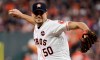 FILE - In this Oct. 28, 2017, file photo, Houston Astros starting pitcher Charlie Morton throws against the Los Angeles Dodgers during the second inning of Game 4 of baseball's World Series in Houston. Two-time All-Star pitcher Morton says he regrets not doing anything to try to stop the Astros from illegally stealing signs and relaying information to their hitters during the team’s 2017 World Series championship season. Morton currently is the ace of the Tampa Bay Rays. (AP Photo/Matt Slocum, File)