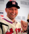 New York Yankees shortstop Derek Jeter speaks during a Baseball Hall of Fame press conference, Wednesday Jan. 22, 2020, in New York. Jeter and Larry Walker will both join the 2020 Hall of Fame class. (AP Photo/Bebeto Matthews)