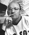 FILE - In this September 1972 file photo, Boston Red Sox manager Eddie Kasko pauses while talking to reporters in Boston. Kasko, an All-Star infielder who managed the Red Sox and spent nearly three decades with the team in a variety of roles, died Wednesday, June 24, 2020. He was 88. The Red Sox announced Kasko’s death Wednesday night, three days shy of his 89th birthday. No cause was given. (AP Photo, File)