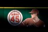 FILE - In this July 17, 2019, file photo, an image and logo for memorializing former Los Angeles Angels pitcher Tyler Skaggs is displayed on the outfield wall in Anaheim, Calif. A federal grand jury on Thursday, Oct. 15, 2020, has indicted Eric Prescott Kay, a former Los Angeles Angels employee in the death of Angels pitcher Tyler Skaggs from the drugs Kay is accused of providing. (AP Photo/Kyusung Gong, File)
