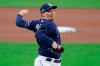 Tampa Bay Rays pitcher Blake Snell delivers against the New York Yankees during the first inning in Game one of a baseball American League Division Series, Monday, Oct. 5, 2020, in San Diego. (AP Photo/Jae C. Hong)