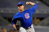 FILE - In this Thursday, Sept. 26, 2019 file photo, Chicago Cubs starting pitcher Jose Quintana delivers during the first inning of the team's baseball game against the Pittsburgh Pirates in Pittsburgh. Chicago Cubs left-hander José Quintana had surgery to repair nerve damage in his pitching thumb Thursday, July 2, 2020 after he cut himself washing dishes and is out indefinitely. (AP Photo/Gene J. Puskar, File)