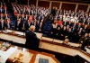 President Donald Trump delivers his State of the Union address to a joint session of Congress on Capitol Hill in Washington, Tuesday, Feb. 4, 2020. (Doug Mills/The New York Times via AP, Pool)