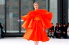 The Carolina Herrera collection is modeled during Fashion Week in New York, Monday, Feb. 10, 2020. (AP Photo/Richard Drew)