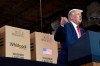 President Donald Trump speaks during an event at the Whirlpool Corporation facility in Clyde, Ohio, Thursday, Aug. 6, 2020. (AP Photo/Susan Walsh)