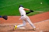 Pittsburgh Pirates' Cole Tucker drives in two runs with a single off Chicago Cubs relief pitcher Jason Adam during the sixth inning of a baseball game in Pittsburgh, Thursday, Sept. 3, 2020. (AP Photo/Gene J. Puskar)