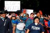 A group marches through the streets of downtown Pittsburgh Sunday, May 31, 2020 protesting the death of George Floyd, who died after being restrained by Minneapolis police officers on Memorial Day, May 25. (AP Photo/Gene J. Puskar)