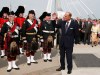 CP
Prince Philip greets a contingent of The Queen's Own Cameron Highlanders as the Queen is escorted by Prime Minister Stephen Harper on the Esplanade Riel during a visit in Winnipeg on July 3, 2010. Prince Philip, the Queen's husband of more than 70 years, passed away at Windsor Castle on Friday, Buckingham Palace announced. THE CANADIAN PRESS/John Woods