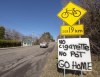 A sign advises non-residents at the entry to the Mohawk territory of Kanasateke to turn around as the community tightens access to the reserve amid the COVID-19 pandemic Monday, April 20, 2020 in Oka, Que. The mayor of Oka, Que., says members of the neighbouring Mohawk community of Kanesatake are blocking access to a provincial park that was supposed to partially reopen today. THE CANADIAN PRESS/Ryan Remiorz