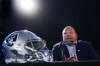 Wade Miller, President and CEO of the Winnipeg Blue Bombers, speaks to the media in Winnipeg on Wednesday, June 5, 2019. Miller came to defence of embattled CFL commissioner Randy Ambrosie on Thursday. Ambrosie has come under heavy criticism recently from CFL players, the CFL Players' Association and league football operations personnel. Last week, the union and a host of players took to social media to voice their displeasure with Ambrosie regarding the state of talks between the two sides on an abbreviated '20 season. THE CANADIAN PRESS/John Woods