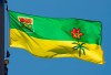 Saskatchewan's provincial flag flies on a flag pole in Ottawa, Monday July 6, 2020. An association of doctors in Saskatchewan is urging the provincial government to apply more caution when it comes to reopening schools.THE CANADIAN PRESS/Adrian Wyld