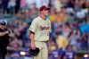 Florida State pitcher CJ Van Eyk walks to the dugout after being pulled in the eighth inning against LSU in Game 2 of the NCAA college baseball super regional tournament in Baton Rouge, La., Sunday, June 9, 2019. The Toronto Blue Jays have signed 2020 second-round draft choice Van Eyk to a contract along with two other players selected from this year's First-Year Player Draft. THE CANADIAN PRESS/AP Photo/Gerald Herbert