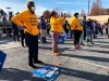 Union members attend a rally, Friday, Dec. 11, 2020, in Atlanta, for election canvassers in Georgia's twin Senate races. The early in-person voting period beginning Monday, Dec. 14, 2020, and lasting as late as Dec. 31 could determine the outcomes of races between Republican U.S. Sens. David Perdue and Kelly Loeffler and Democratic challengers Jon Ossoff and Raphael Warnock that will decide control of the U.S. Senate. (AP Photo/Jeff Amy)