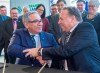 Quebec Premier Francois Legault, right, shakes hands with Chairman of the Cree Nation Government Abel Bosum after signing a Memorandum of Understanding on collaborative, long-term economic development at a news conference Monday, February 17, 2020 in Montreal.THE CANADIAN PRESS/Ryan Remiorz